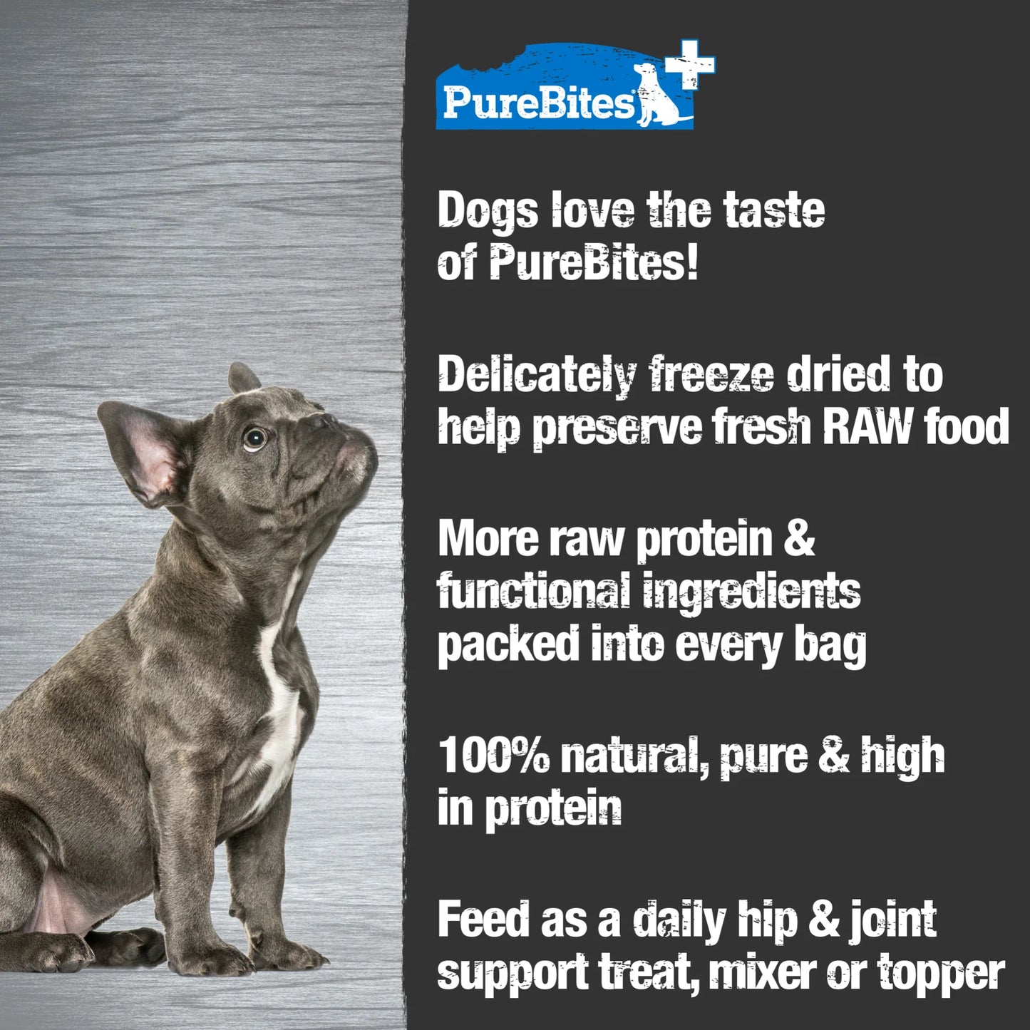PureBites Hip & Joint, Freeze Dried Dog Treats, 3-oz Bag