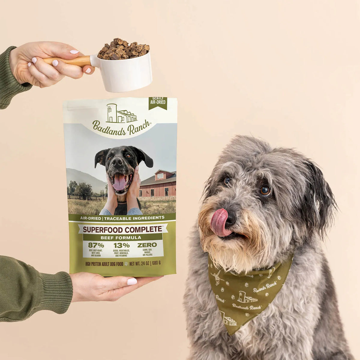 Badlands Ranch Superfood Complete Beef Formula, Gently Air-Dried Dog Food