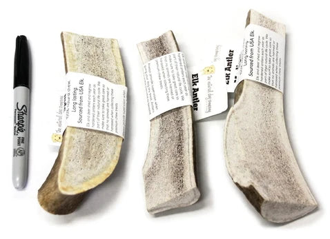Tuesday's Natural Dog Company, Elk Antler - Medium Split, Single Dog Chew