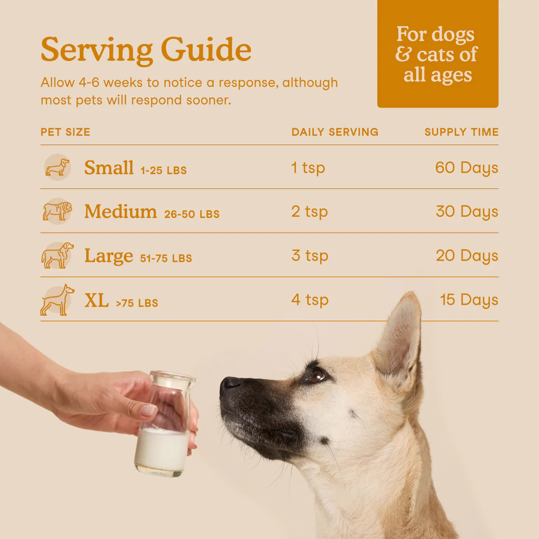 Fera Pets Immune Goat Milk Topper For Dogs and Cats, Pet Supplement, 6.34-oz