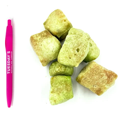 Tuesday's Natural Dog Company, Mint Yak Cheese Puffs, Dog Treat, 4-oz Bag