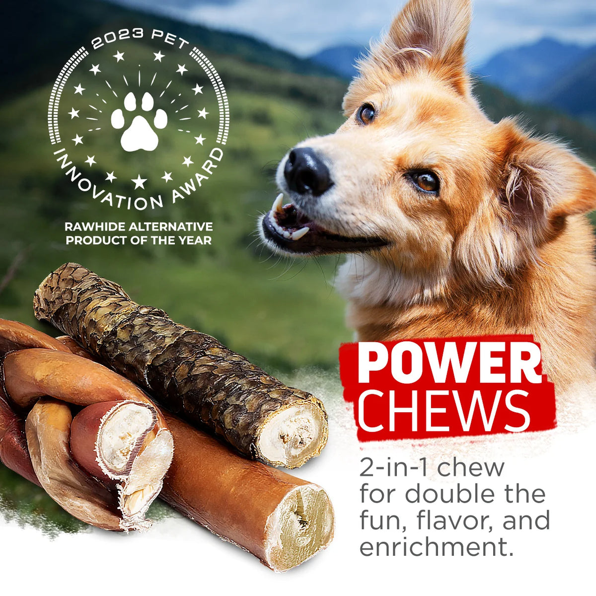Natural Farm 6-in Power Bully Stick, Dog Chew, 5-Count