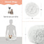 Best Friends By Sheri The Original Calming Donut Dog Bed in Shag Fur, Frost, 23-in x 23-in