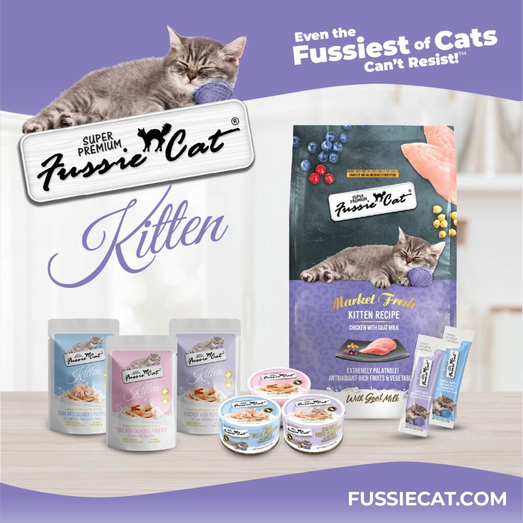 Fussie Cat Chicken with Pumpkin in Goat Milk Mousse Kitten 1.5-oz Pouch, Wet Cat Food, Case of 12