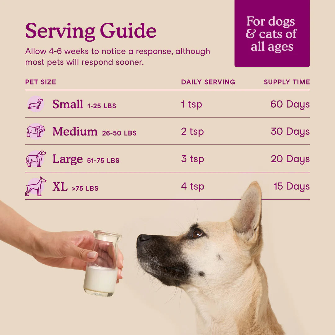 Fera Pets Calm Goat Milk Topper For Dogs and Cats, Pet Supplement, 6.34-oz