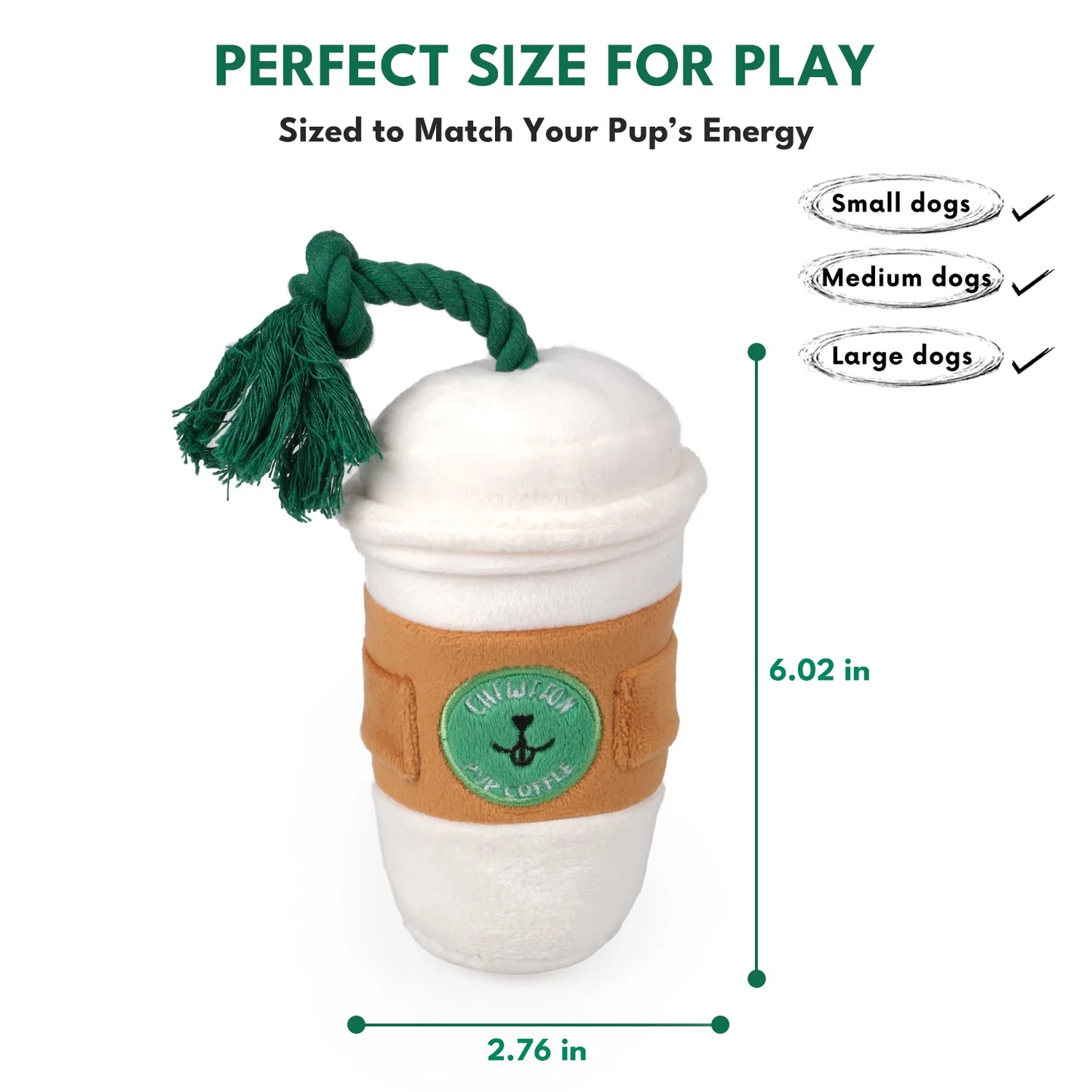 Chewffon Pupcoffee Enrichment, Dog Toy