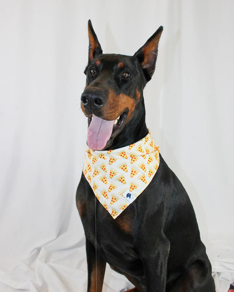 Dog Bandana Co. Pizza & Food Dog Bandana Tie & Snap