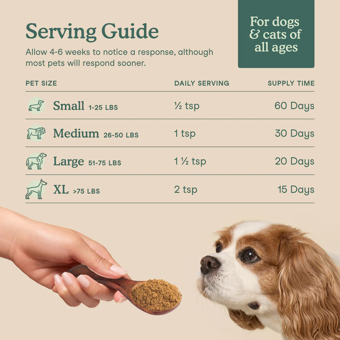 Fera Pets Whole Food Multivitamin Topper For Dogs and Cats, Pet Supplement, 3.7-oz