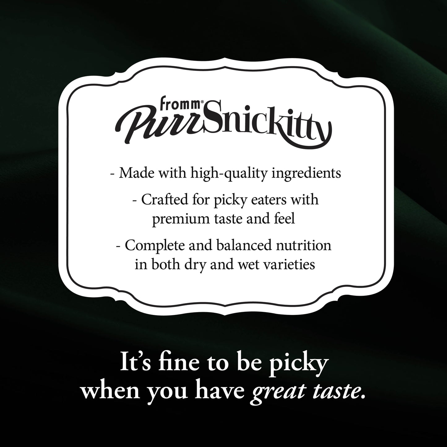 Fromm PurrSnickitty Game Bird Grandeur Recipe, Dry Cat Food, 4-lb Bag