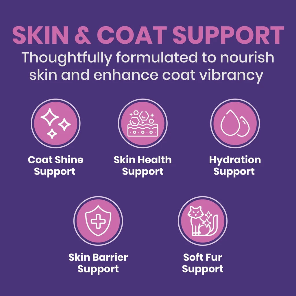 Paco & Pepper Meowtamins Skin & Coat Formula, 60-count