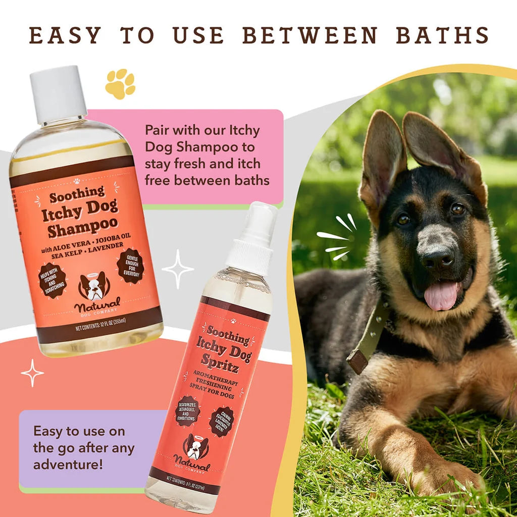 Natural Dog Company Itchy Dog Spritz, Deodorizing Spray, 8-oz Bottle