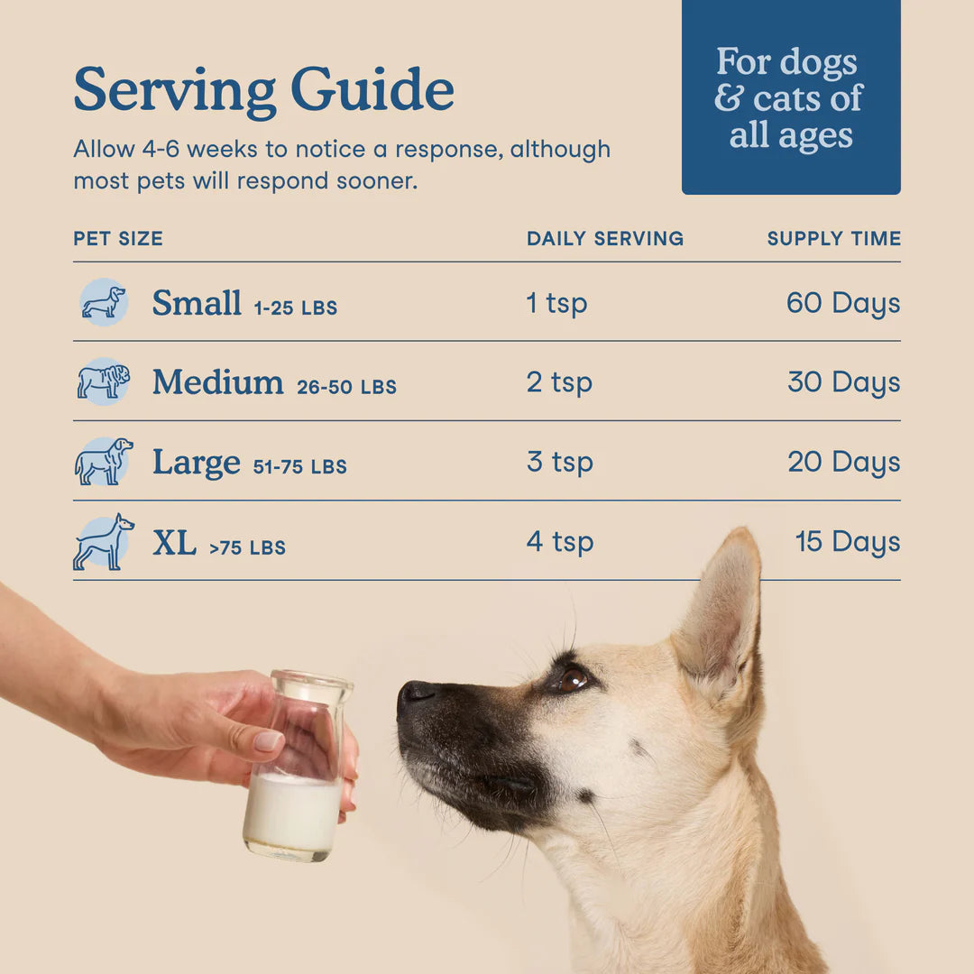 Fera Pets Multivitamin Goat Milk Topper For Dogs and Cats, Pet Supplement, 6.34-oz
