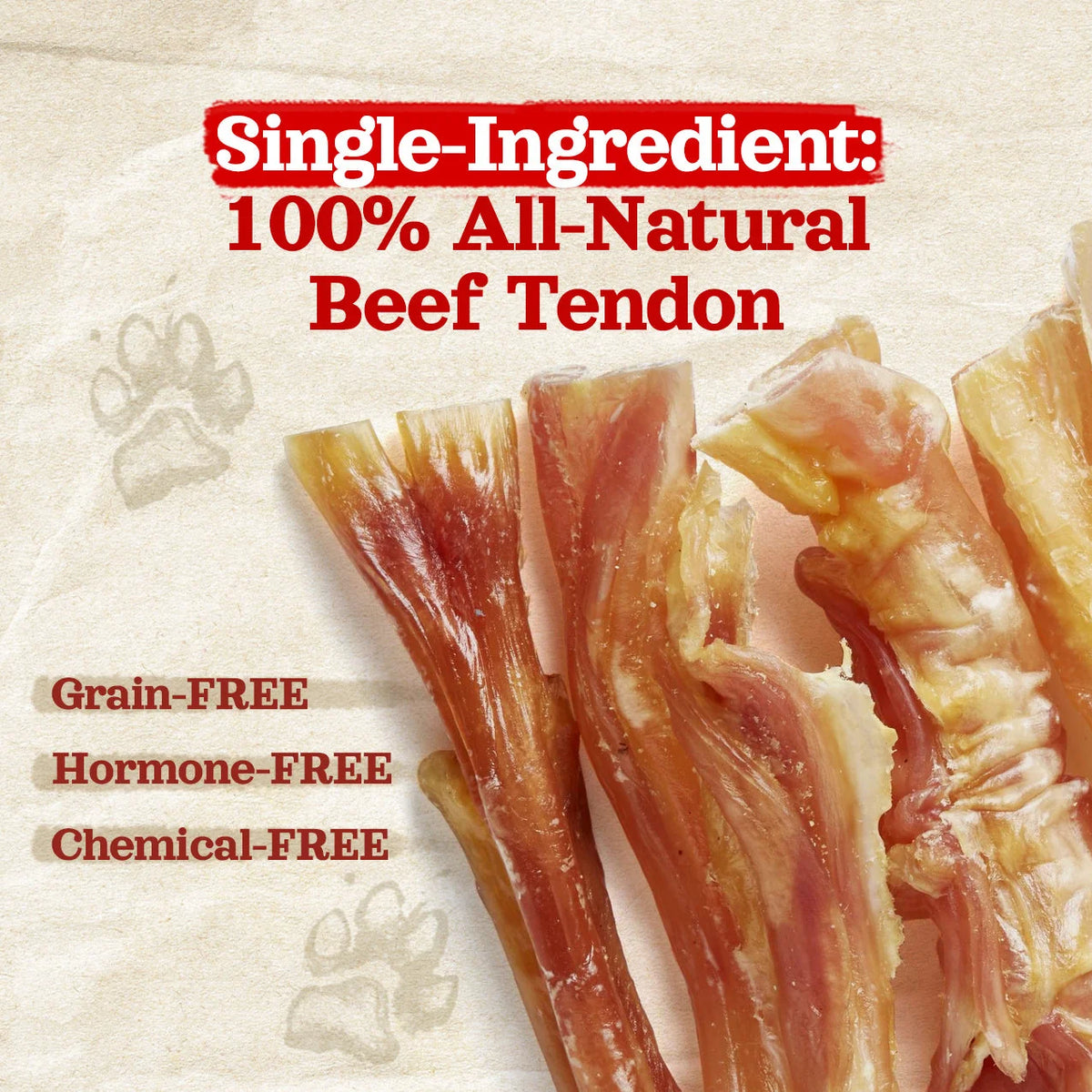 Natural Farm Beef Tendons, Dog Chews