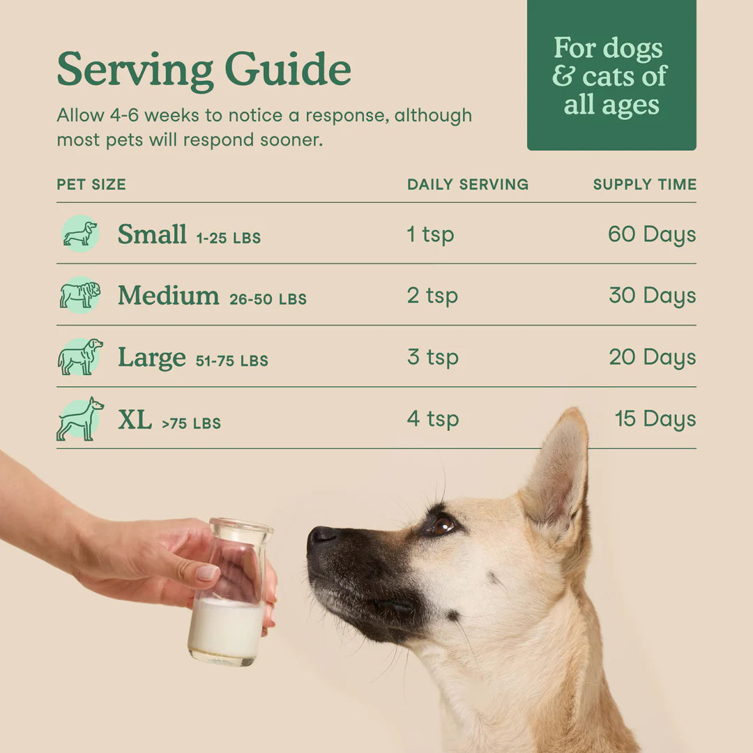 Fera Pets Hip + Joint Goat Milk Topper For Dogs and Cats, Pet Supplement, 6.34-oz
