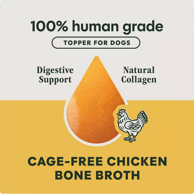 Instinct Cage-Free Chicken Bone Broth For Dogs Meal Topper, 16-oz Pouch