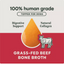 Instinct Grass-Fed Beef Bone Broth For Dogs Meal Topper, 16-oz Pouch