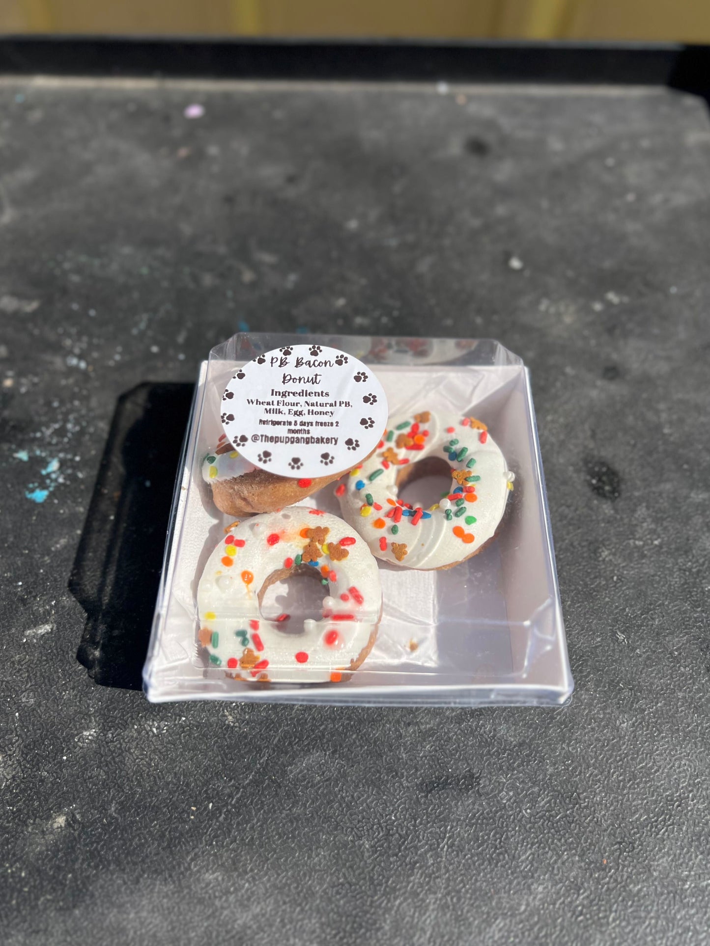 The Pup Gang Bakery, PB Bacon Donuts, Dog Treat