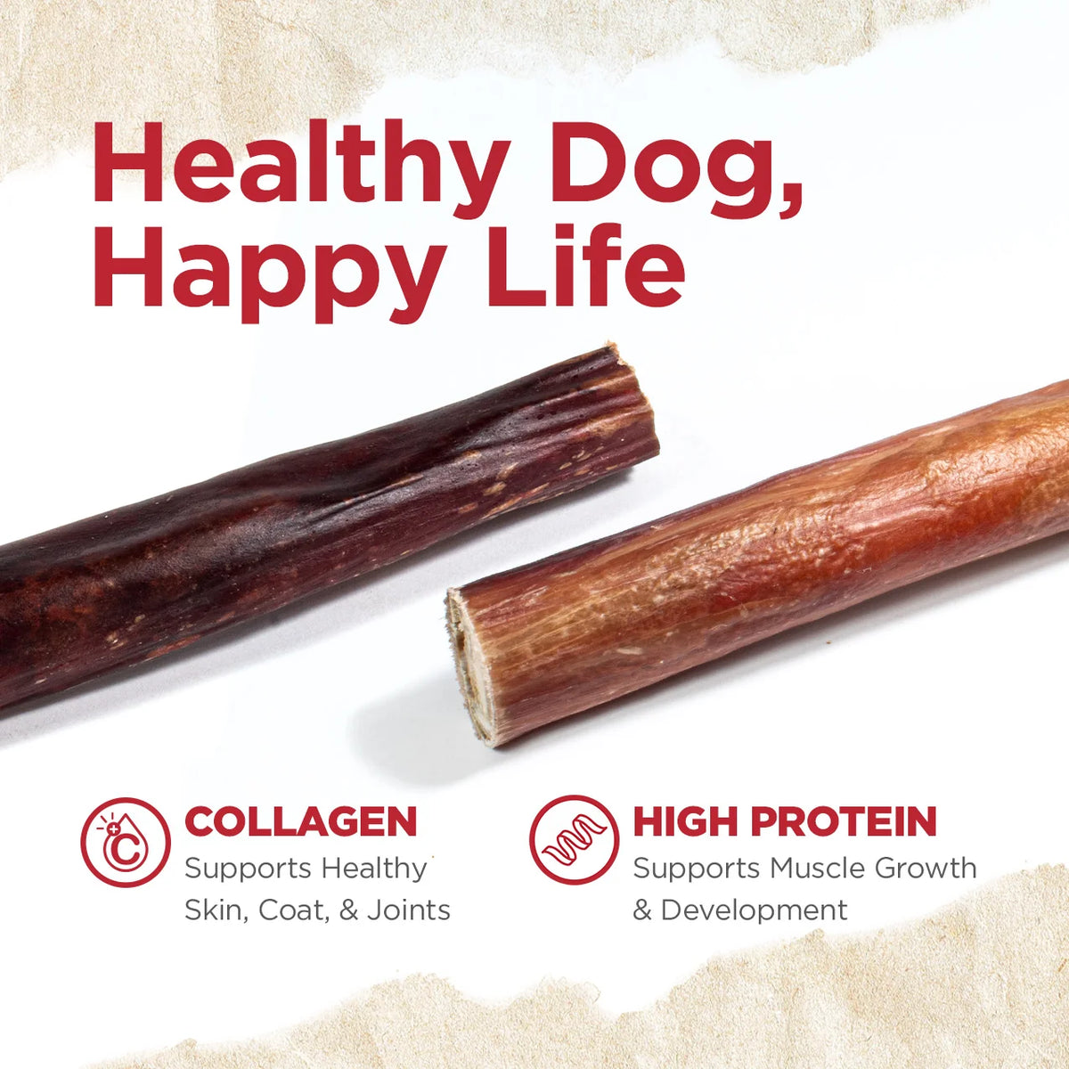 Natural Farm 6-in Power Bully Stick, Dog Chew, 5-Count