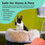 Best Friends By Sheri The Original Calming Donut Dog Bed in Shag Fur, Frost, 23-in x 23-in