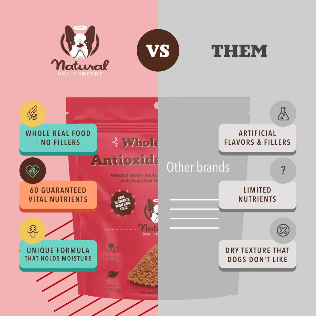 Natural Dog Company Whole Food Antioxidant Berry, Dog Food Supplement, 8-oz Pouch