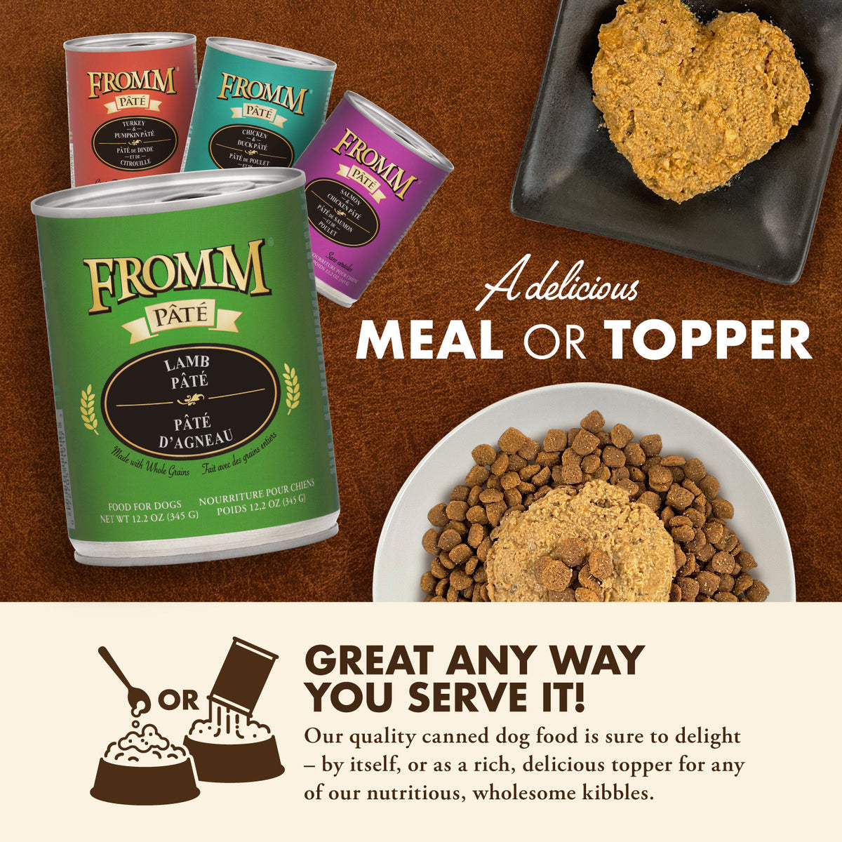 Fromm Lamb Pâté, Wet Dog Food, 12.2-oz Case of 12
