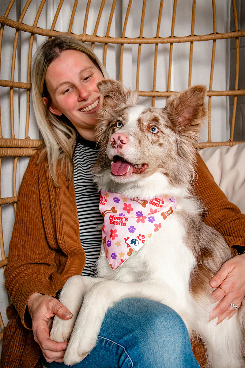 Dog Bandana Co. Mom's Best Friend Dog Bandana Tie & Snap