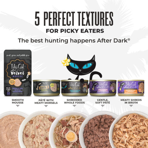 Tiki Cat After Dark Shreds With Rabbit & Chicken Liver in Broth, Wet Cat Food, 3-oz Case of 12