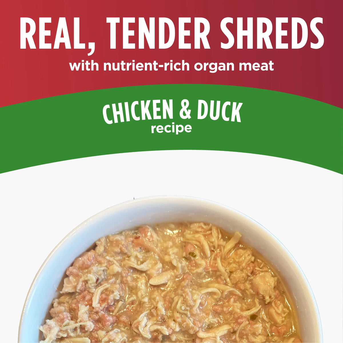 Nulo Real Shreds with Organ Meat Chicken & Duck Recipe, Wet Cat Food, 2.8-oz Case Of 12