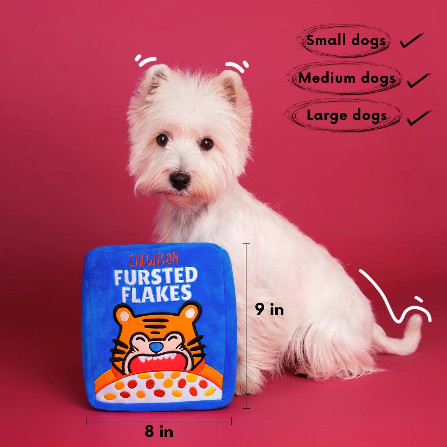 Chewffon Fursted Flakes, Dog Toy