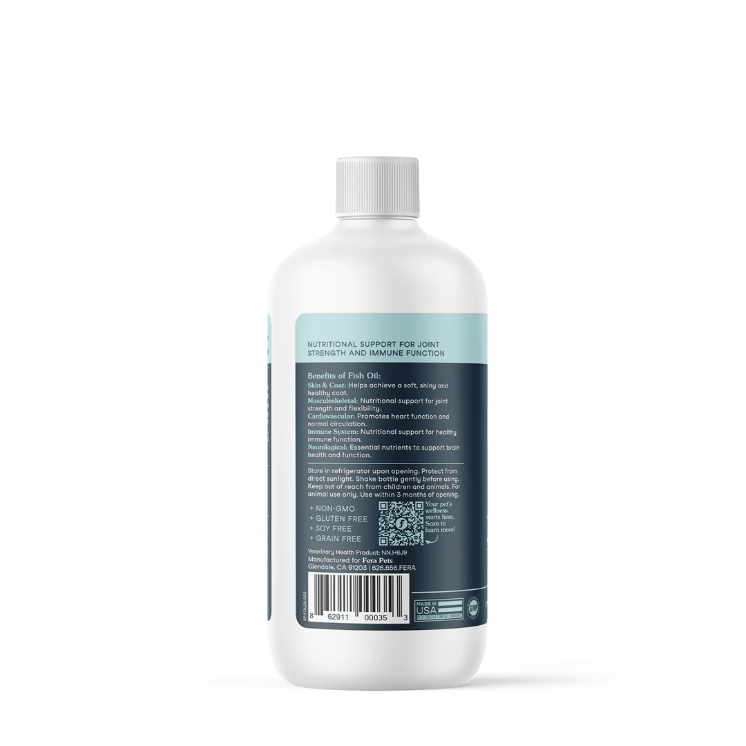 Fera Pets Fish Oil For Dogs and Cats, Pet Supplement, 8-oz