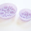 EmeryPets Flower + Leaf Slow Feeder Bowls (Jelly Purple)