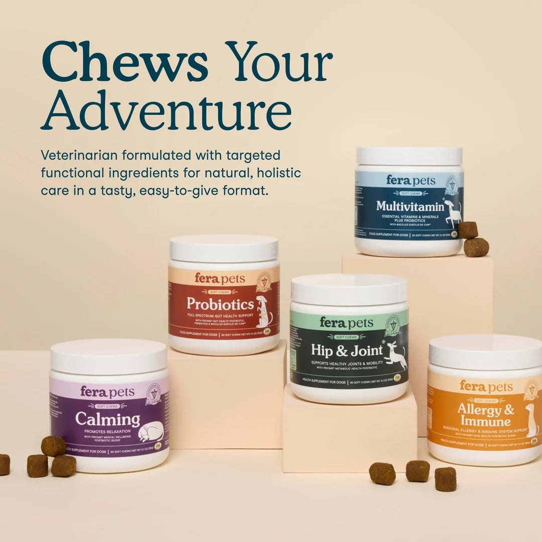 Fera Pets Multivitamin Soft Chews For Dogs, Pet Supplement