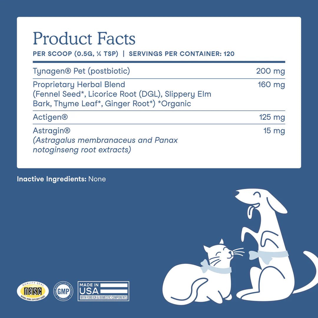 Fera Pets Postbiotics Plus For Dogs and Cats, Pet Supplement, 2.12-oz