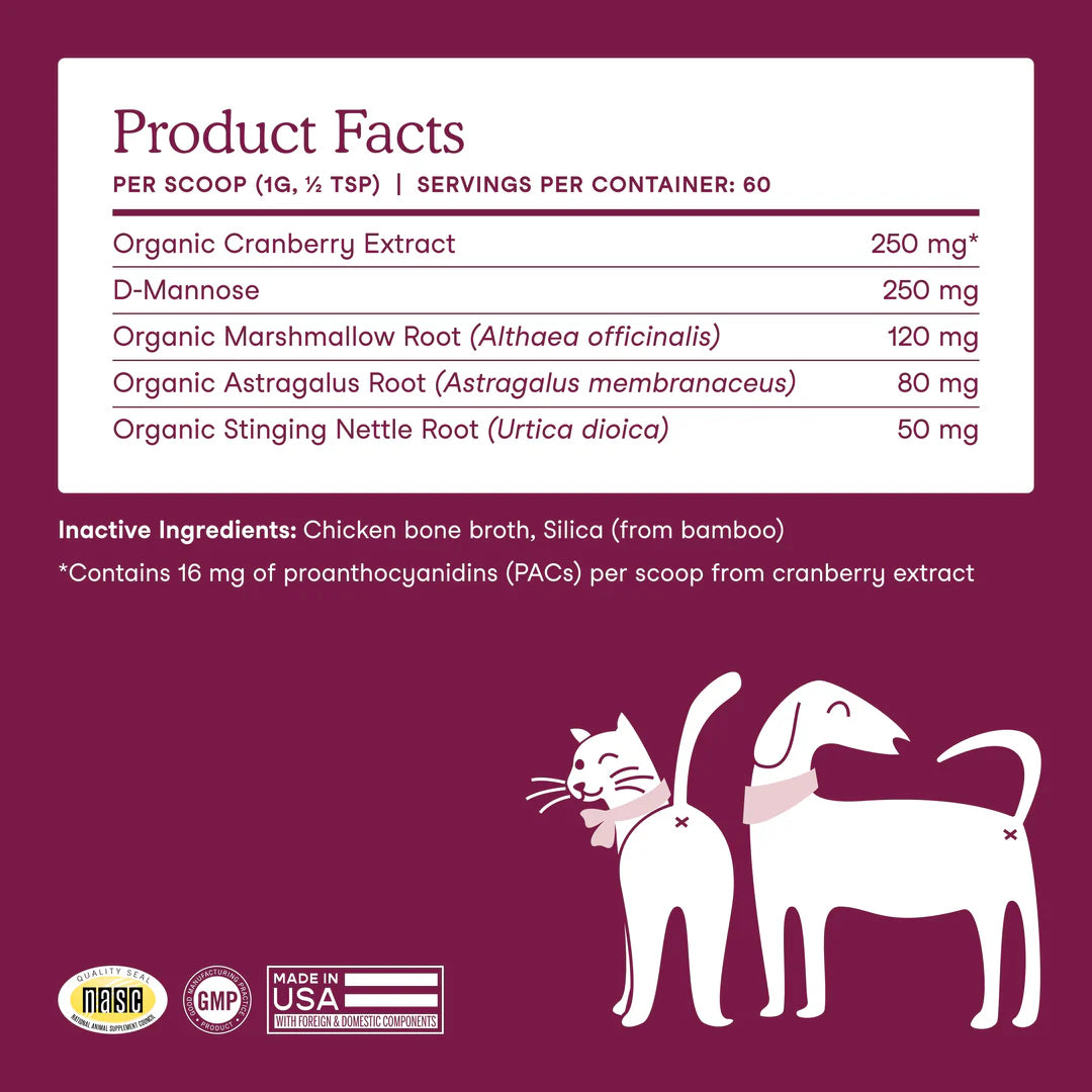 Fera Pets Bladder Support For Dogs and Cats, Pet Supplement, 2.16-oz