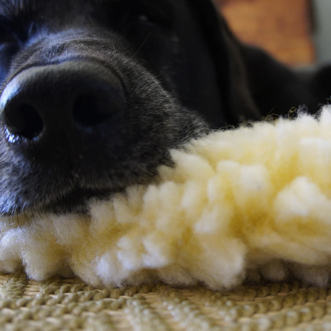 HuggleHounds HuggleFleece Mat Natural, Cat & Dog Bed