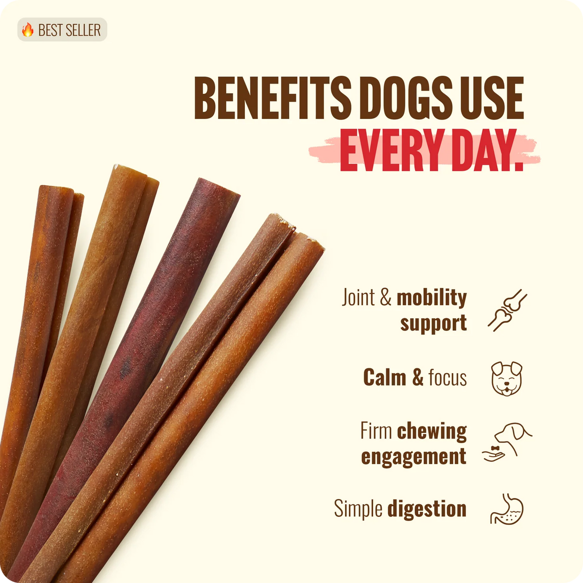 Natural Farm Beef Collagen Stick, Dog Chews