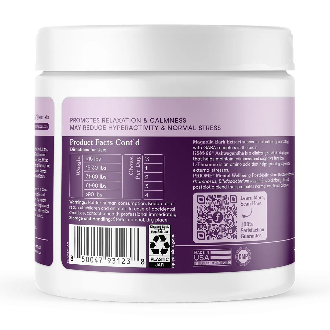 Fera Pets Calming Soft Chews For Dogs, Pet Supplement, 30-count