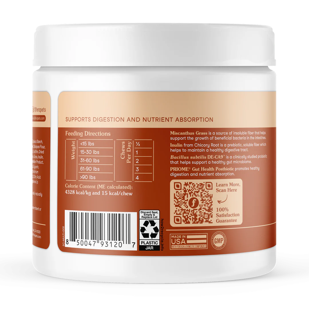 Fera Pets Probiotics Soft Chews For Dogs, Pet Supplement
