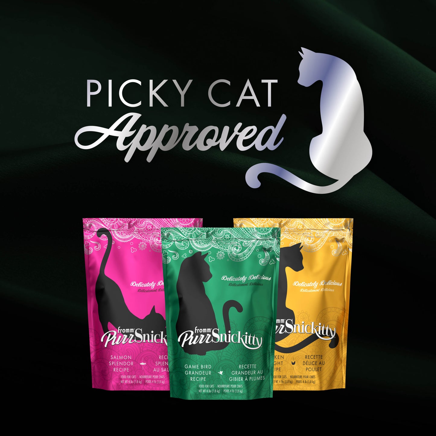 Fromm PurrSnickitty Game Bird Grandeur Recipe, Dry Cat Food, 4-lb Bag