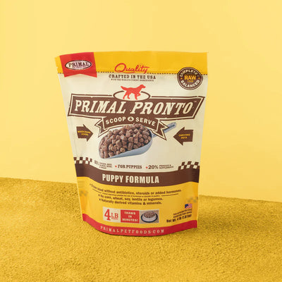 Primal Pronto Puppy, Frozen Raw Dog Food, 4-lb Bag