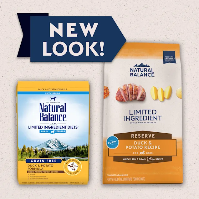 Natural Balance Limited Ingredient Reserve Grain Free Duck & Potato Puppy Recipe, Dry Dog Food