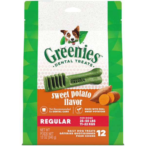 Greenies Sweet Potato 12-oz, Oral Health Dog Treats