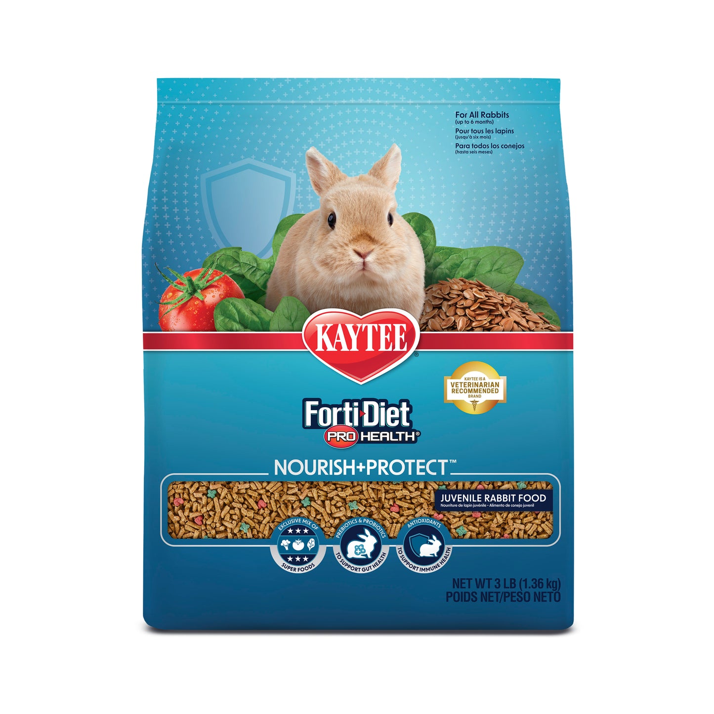 Kaytee Forti-Diet Pro Health 3-lb, Juvenile Rabbit Food