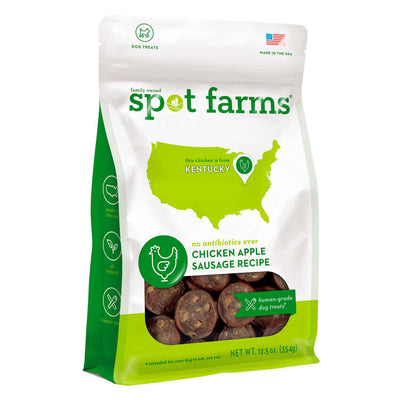 Spot Farms Chicken Apple Sausage Recipe 12.5-oz, Dog Treat