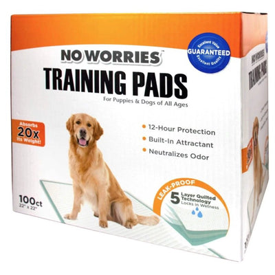 Four Paws No Worries Training Pads 100-Count For Dogs