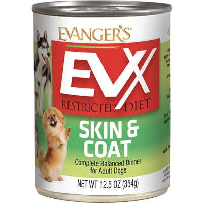 Evangers EVX Restricted Diet: Skin & Coat, Wet Dog Food, 13-oz Case Of 12