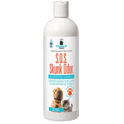 Professional Pet Products S.O.S. Skunk Odor 16-oz, Pet Shampoo