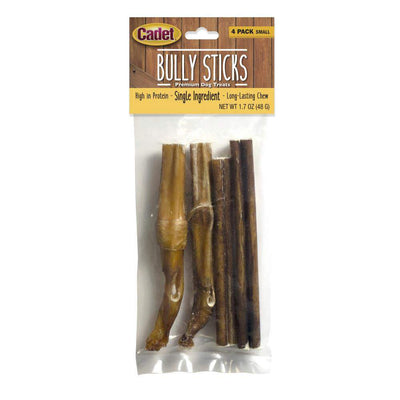 Cadet Small Bully Sticks 4-Pack, Dog Chew