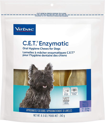 Virbac C.E.T.® Enzymatic Oral Hygiene Chews For Dogs, 30-Count
