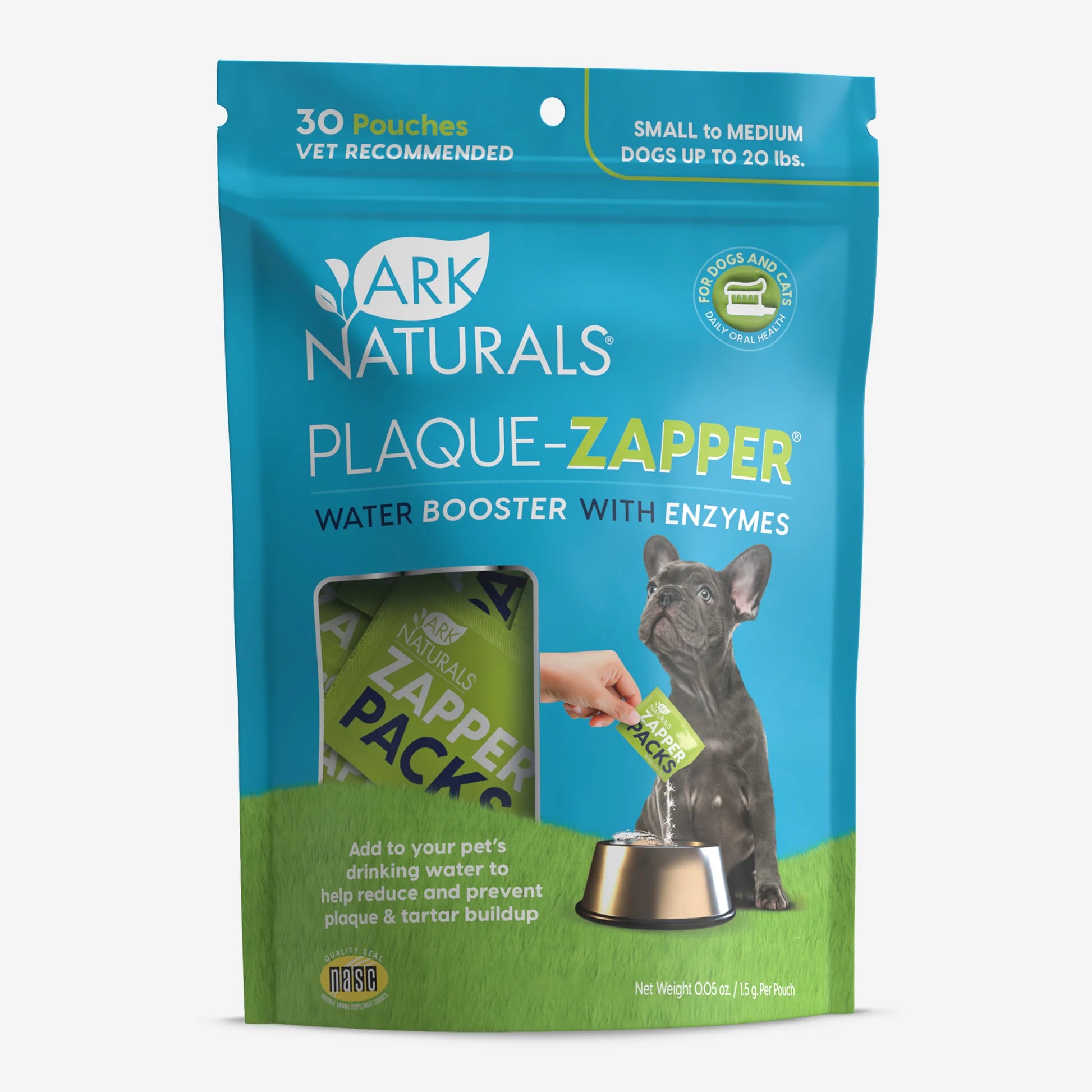 Ark Naturals Plaque Zapper 30 Count Water Additive For Dogs